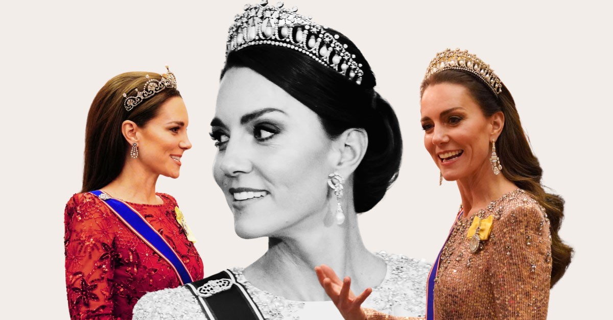 Catherine Steals The Show In Most Beautiful Tiara Moments At Ceremonial Welcome As She Becomes Queen