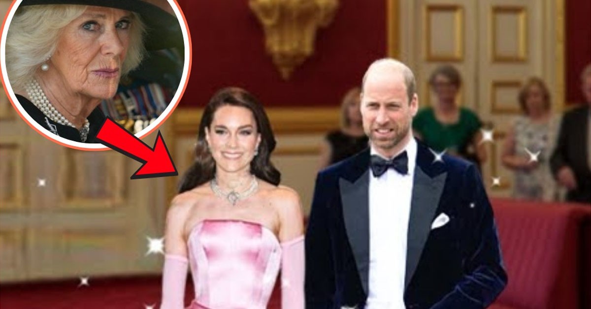 OMG! Princess Catherine BOLD in Glamorous Pink Gown and Queen’s Pearl Necklace at Palace Dinner as William Can’t Take His Eyes Off Her!