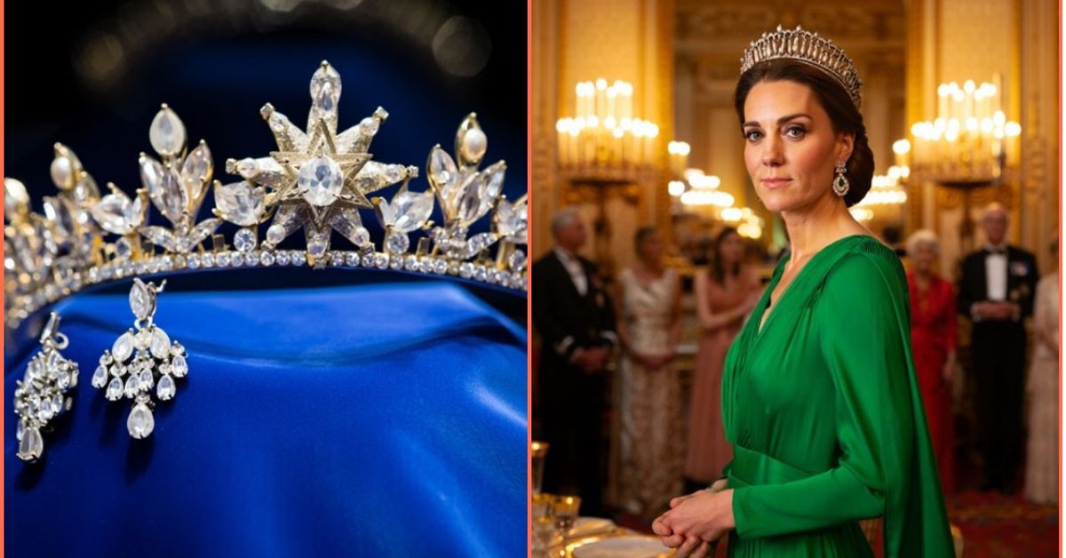 CHAOS IN THE PALACE! Camilla “FURIOUS” as Catherine STUNS in Diana’s £4 MILLION Tiara & Queen’s Diamond Earrings at the State Banquet