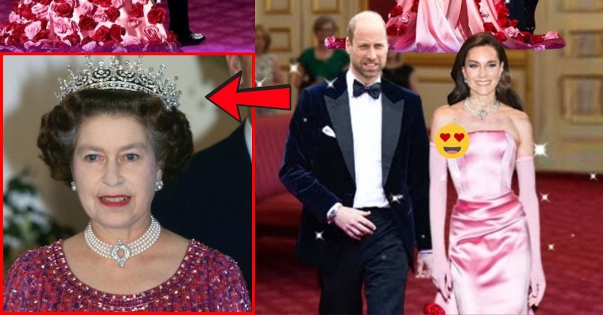 OMG! Princess Catherine BOLD in Glamorous Pink Gown and Queen’s Pearl Necklace at Palace Dinner