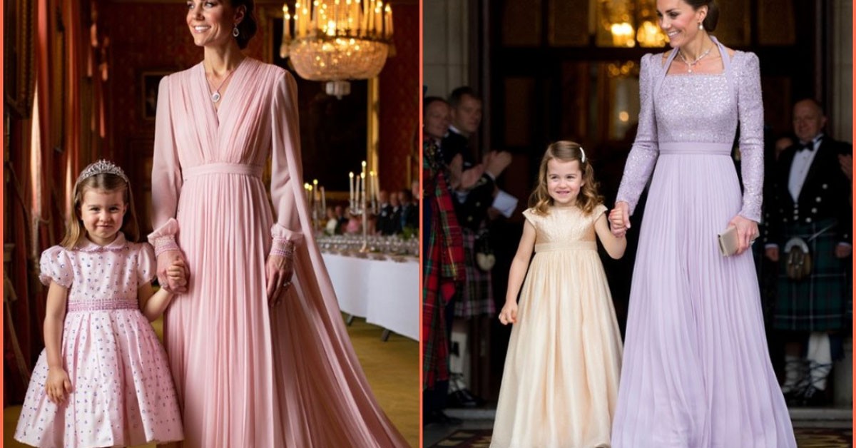 Royal Twins-in-Style: Princess Catherine and Princess Charlotte Dazzle at the Balmoral Dinner Party