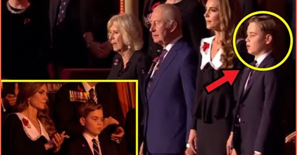 VIDEO: Crowd Left SPEECHLESS Over Sweet Moment Prince George Singing with Mum Catherine During Festival of Remembrance
