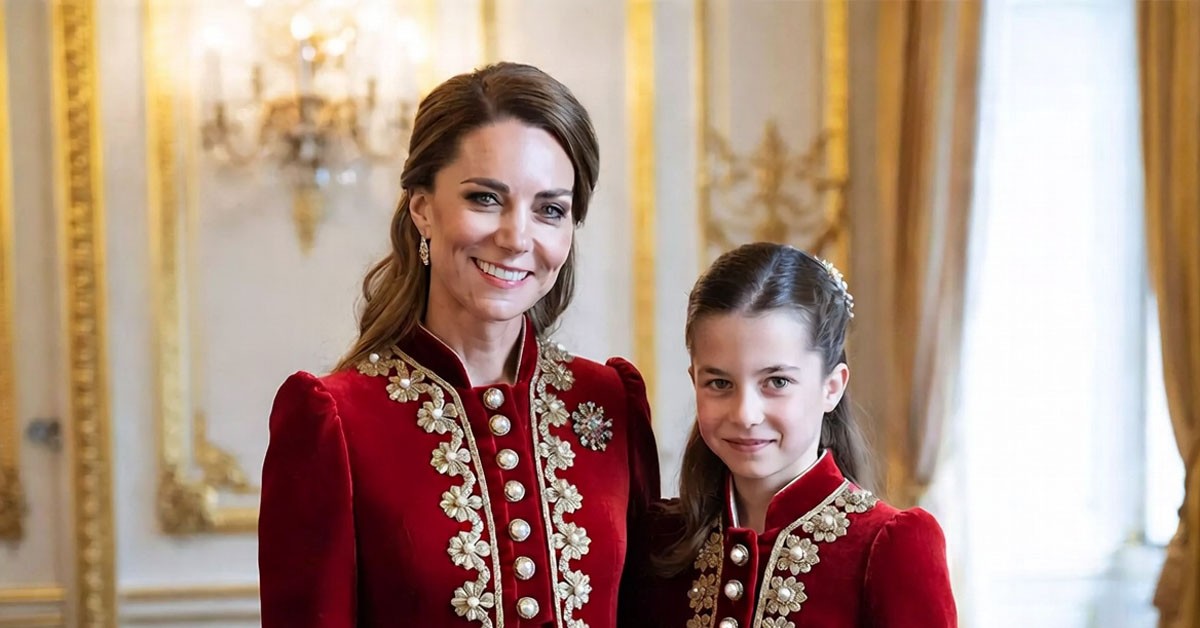 More Than Just a Dress: The Secret Message Behind Catherine & Charlotte’s Matching Velvet